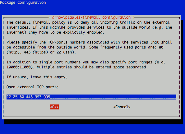 arno-iptables-firewall open TCP ports definition arno-iptables-firewall open TCP ports definition