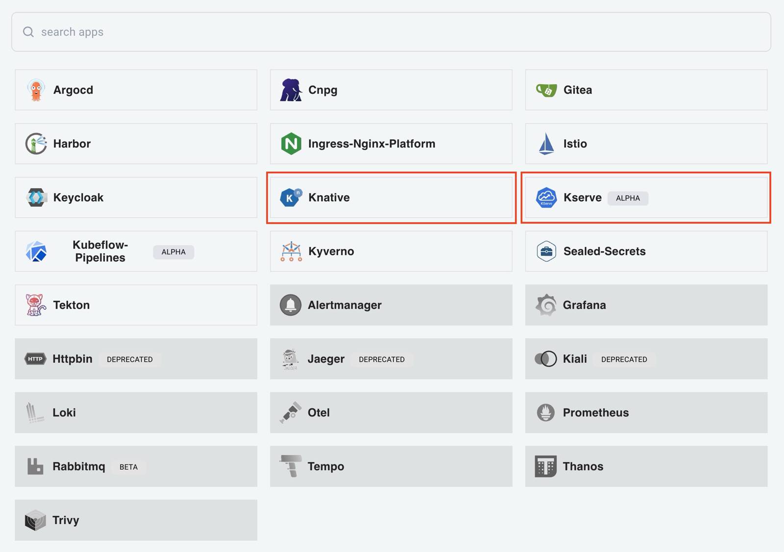 Enable Knative and KServe