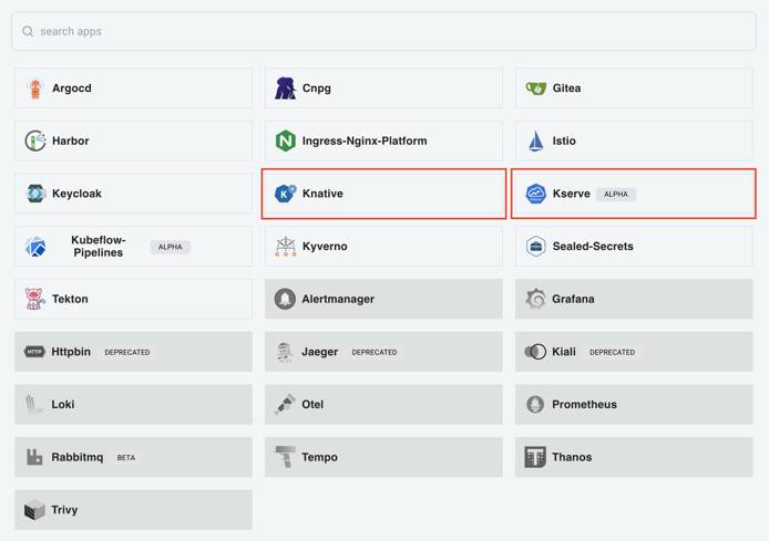 Enable Knative and KServe