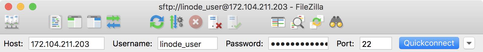FileZilla Quickconnect FileZilla Quickconnect