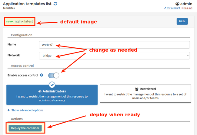 Portainer Templates List Portainer Templates List